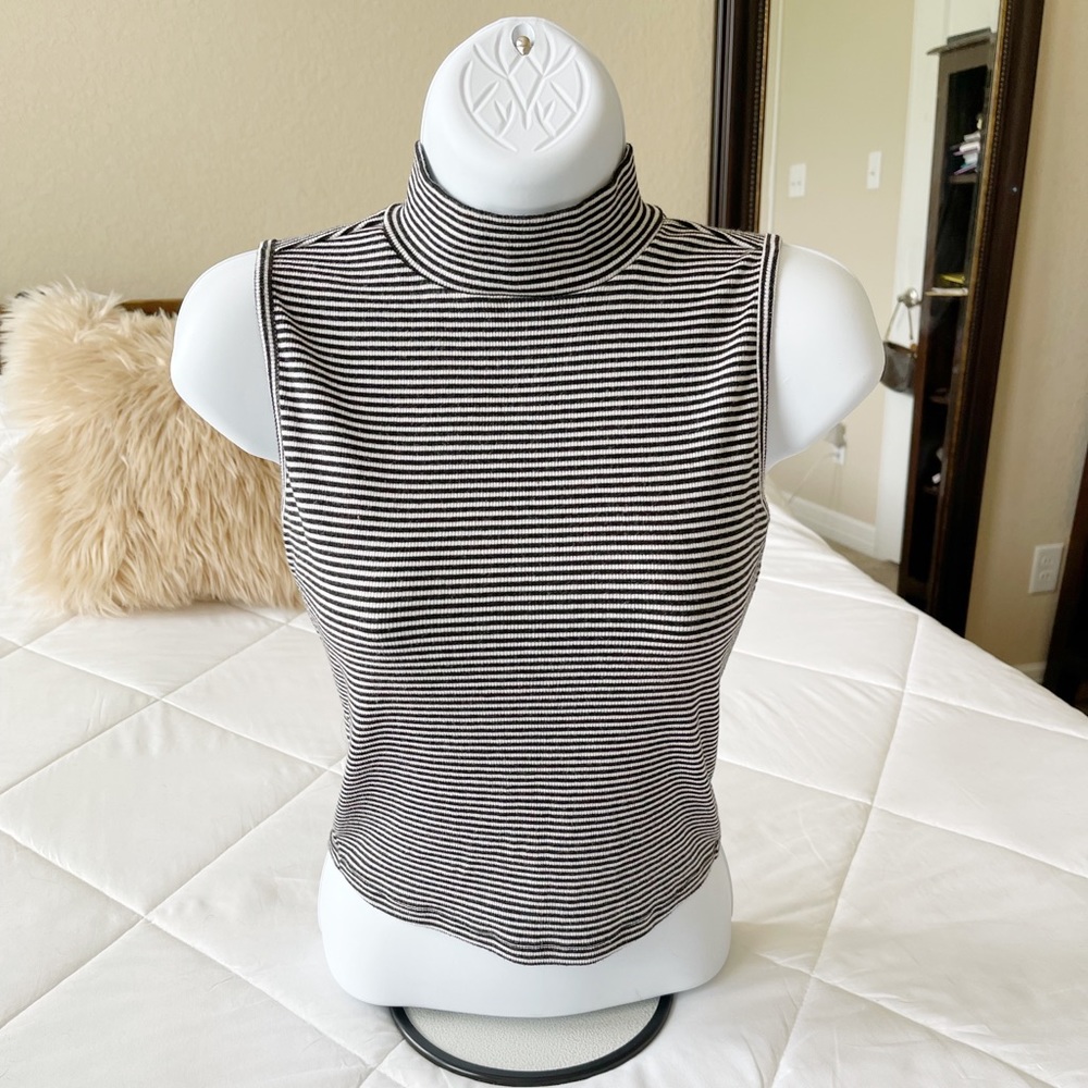 Black And White Striped Tank Top